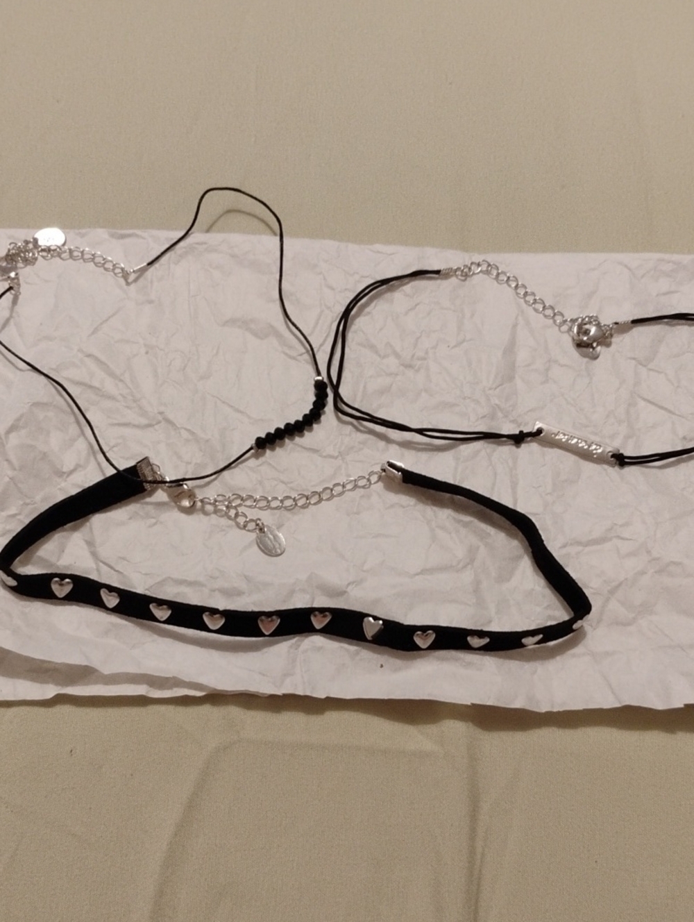 Black Heart Choker Necklace - Women Jewelry